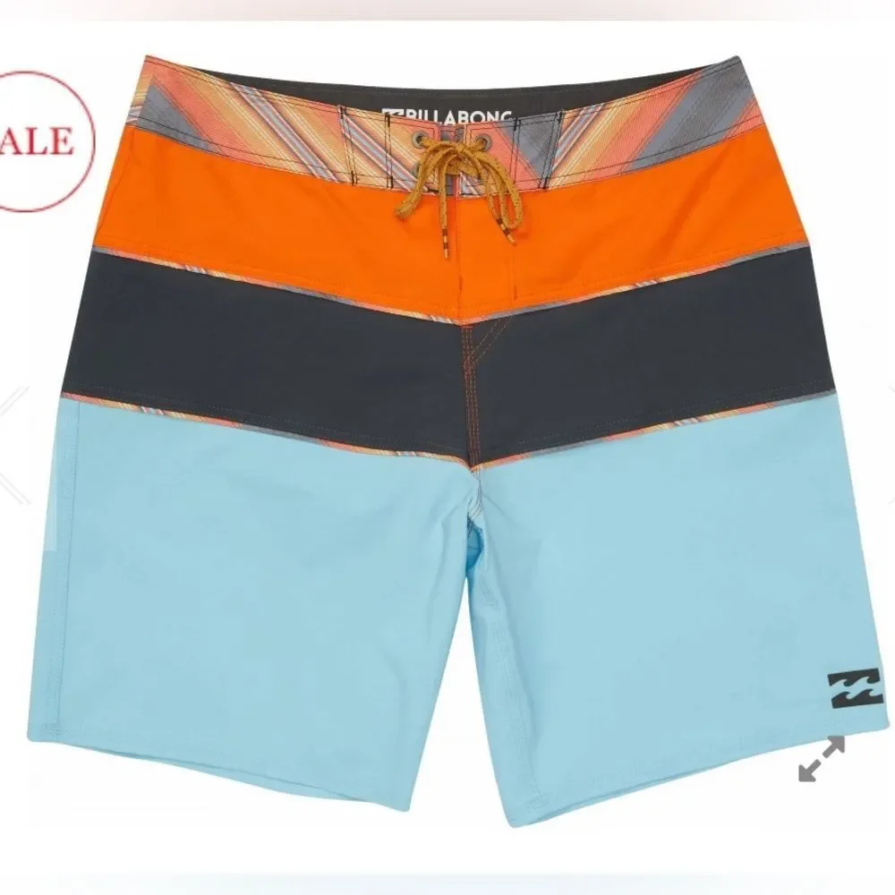 BILLABONG MENS TRIBONG X BOARDSHORTS BLUE, BLUE PERFORMANCE